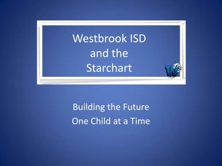 Westbrook ISD
   and the
  Starchart


Building the Future
One Child at a Time
 