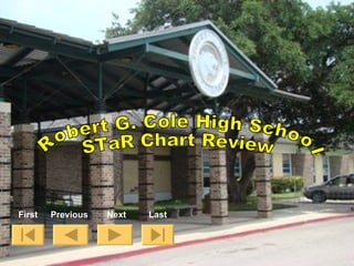Robert G. Cole High School STaR Chart Review First Next Previous Last 