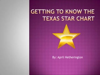 Getting to Know theTexas STaR Chart By: April Hetherington 