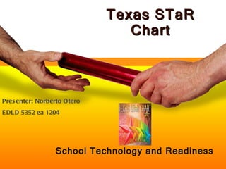 Texas STaR Chart School Technology and Readiness Presenter: Norberto Otero EDLD 5352 ea 1204 