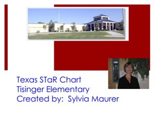 Texas STaR ChartTisinger ElementaryCreated by:  Sylvia Maurer 