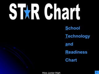 ST R Chart S chool T echnology a nd R eadiness Chart Hico Junior High 