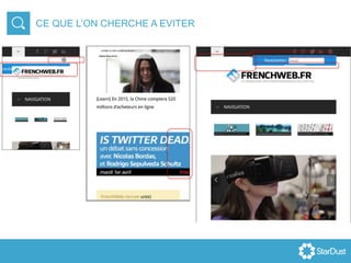 CE QUE L’ON CHERCHE A EVITER
 