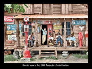 Country store in July 1939. Gordonton, North Carolina.
 