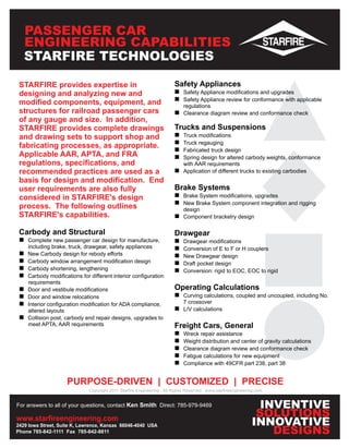 Starfire Engineering Passenger Car Engineering Capabilities | PDF