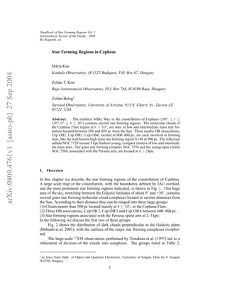 Handbook of Star Forming Regions Vol. I
                                           Astronomical Society of the Paciﬁc, 200...