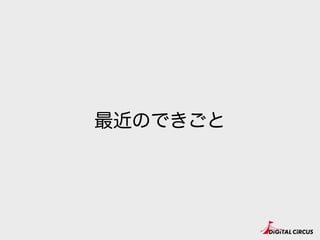 最近のできごと
 