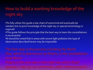 How to build a working knowledge of the night sky ,[object Object]
