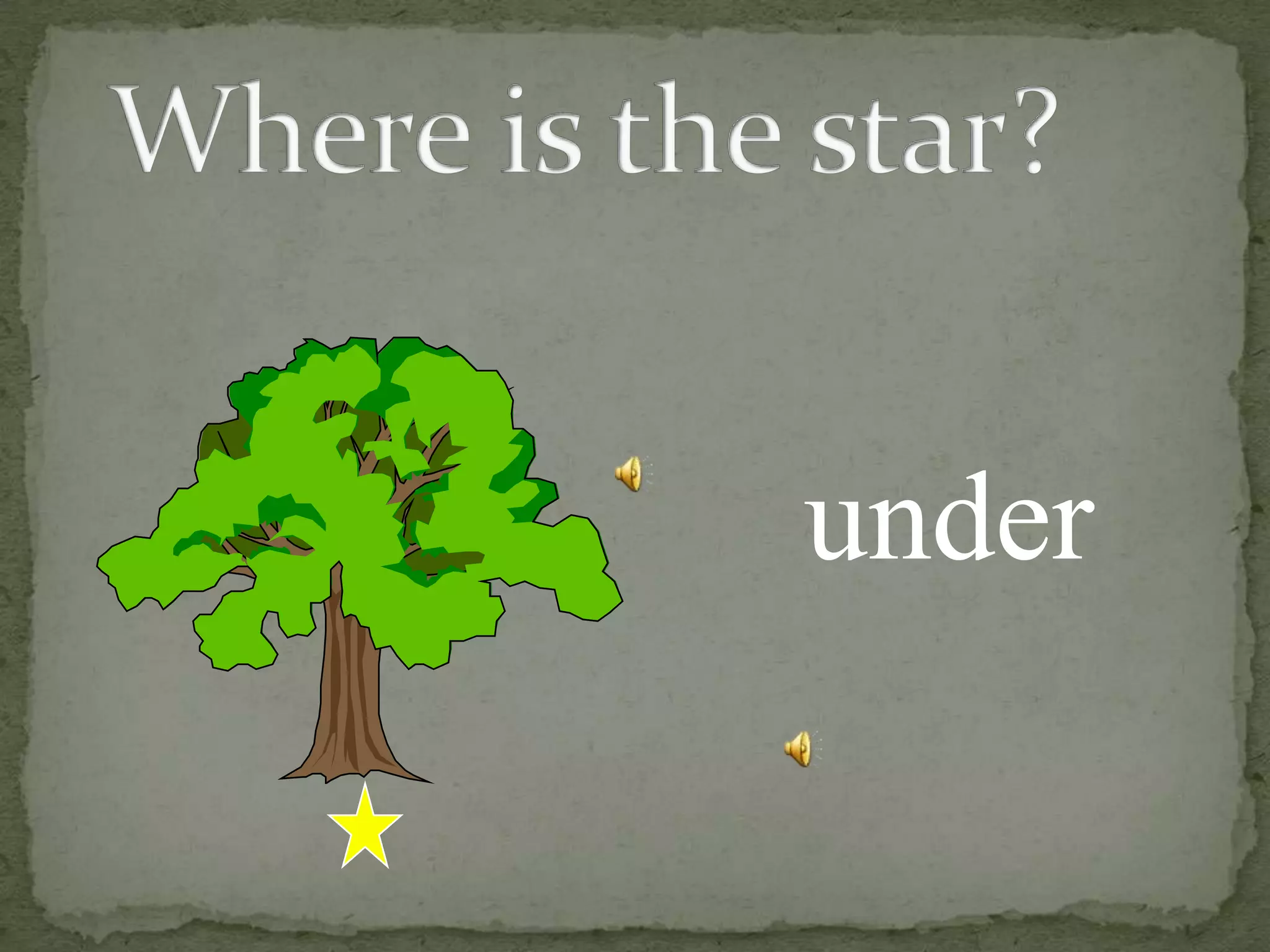 Where is the star?under