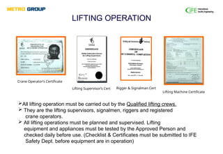 Supervised Lifting Star II Project - IFE Safety Training Rev 1.ppt