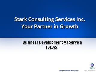 CoE: @InnogressStark Consulting Services Inc.
Stark Consulting Services Inc.Stark Consulting Services Inc.
Your Partner in GrowthYour Partner in Growth
Stark Consulting Services Inc.
 