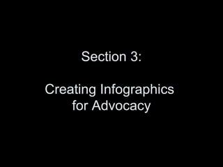 Section 3:
Creating Infographics
for Advocacy
 