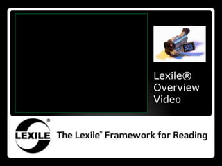 Lexile®
Overview
Video
 