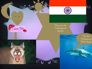 These are the
Endangered
Species
 