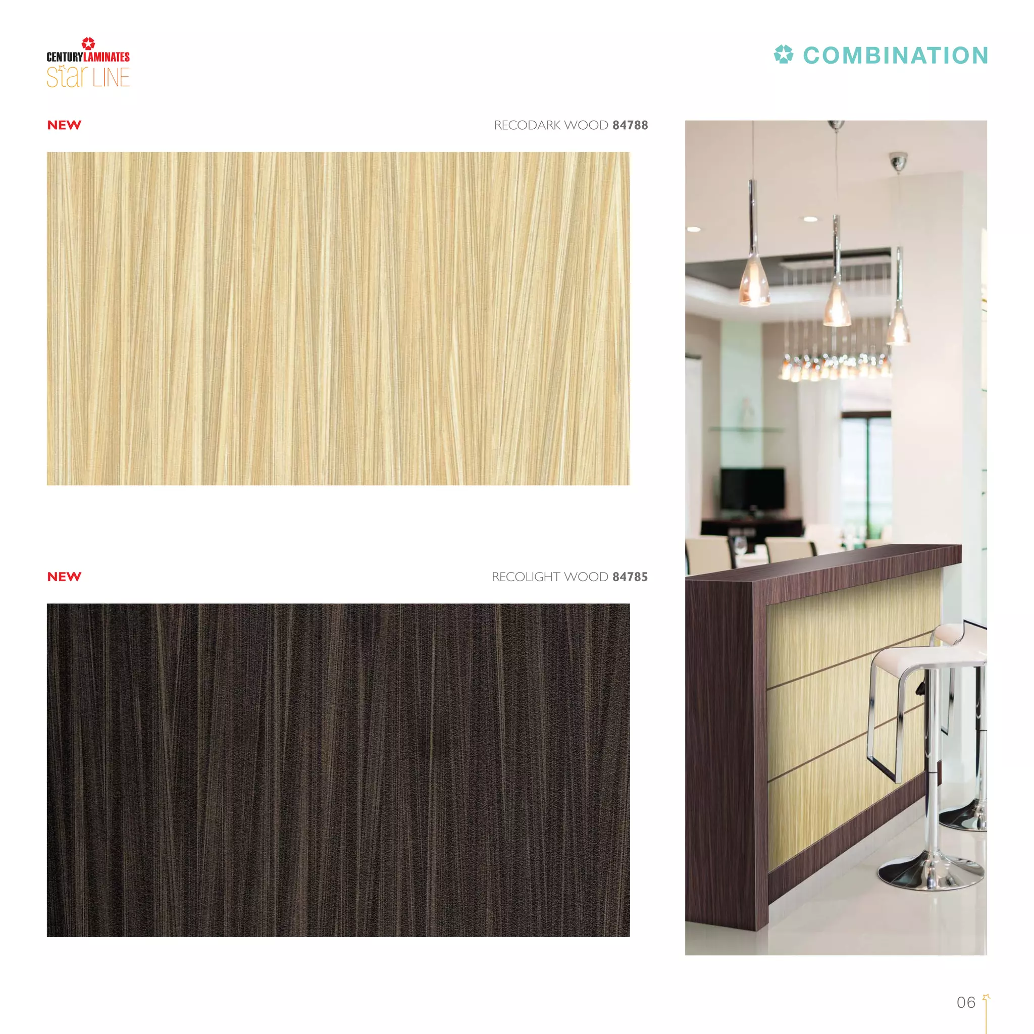 06
LINE
RECOLIGHT WOOD 84785
RECODARK WOOD 84788NEW
NEW
COMBINATION
 