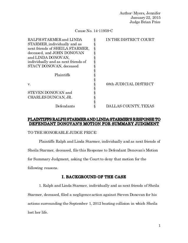 Writing Sample Response to MSJ