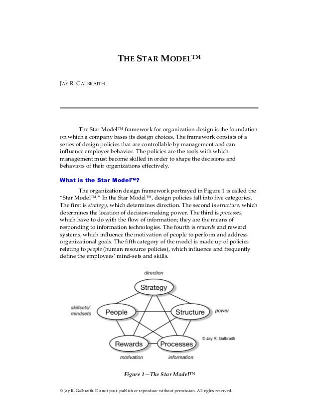 jay galbraith s star model Designing your organization: using the star model to solve 5 critical design challenges ebook: amy kates, jay r galbraith: amazoncomau: kindle store. jay galbraith s star model Designing your organization: using the star model to solve 5 critical design challenges ebook: amy kates, jay r galbraith: amazoncomau: kindle store.