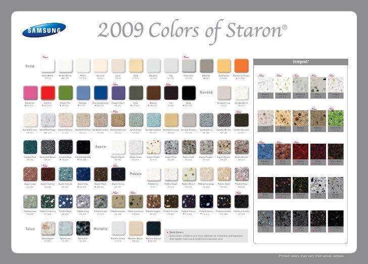 Staron colors