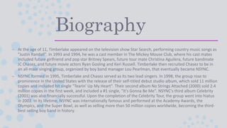 Star profile Justin Timberlake | PPT