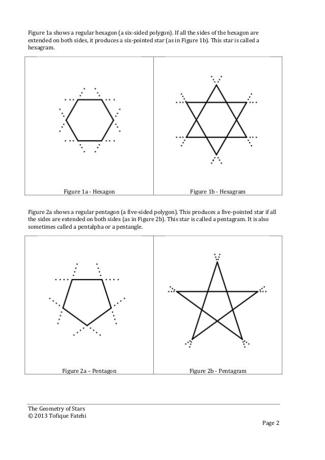 What Is A Five Point Star Called In Geometry - Free Math Worksheet ...
