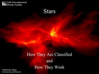 Stars

How They Are Classified
and
How They Work

 