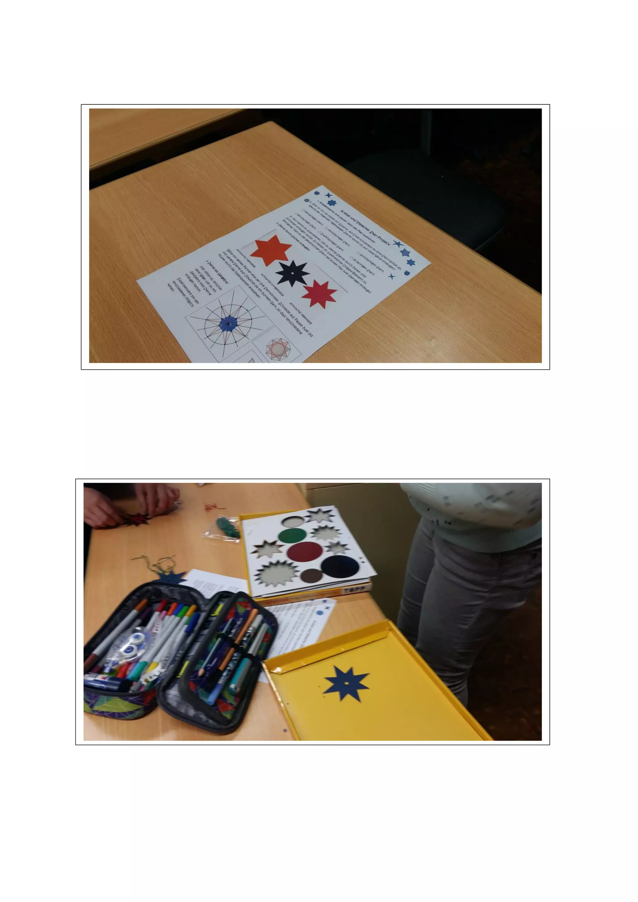 Stars worksheet and pictures