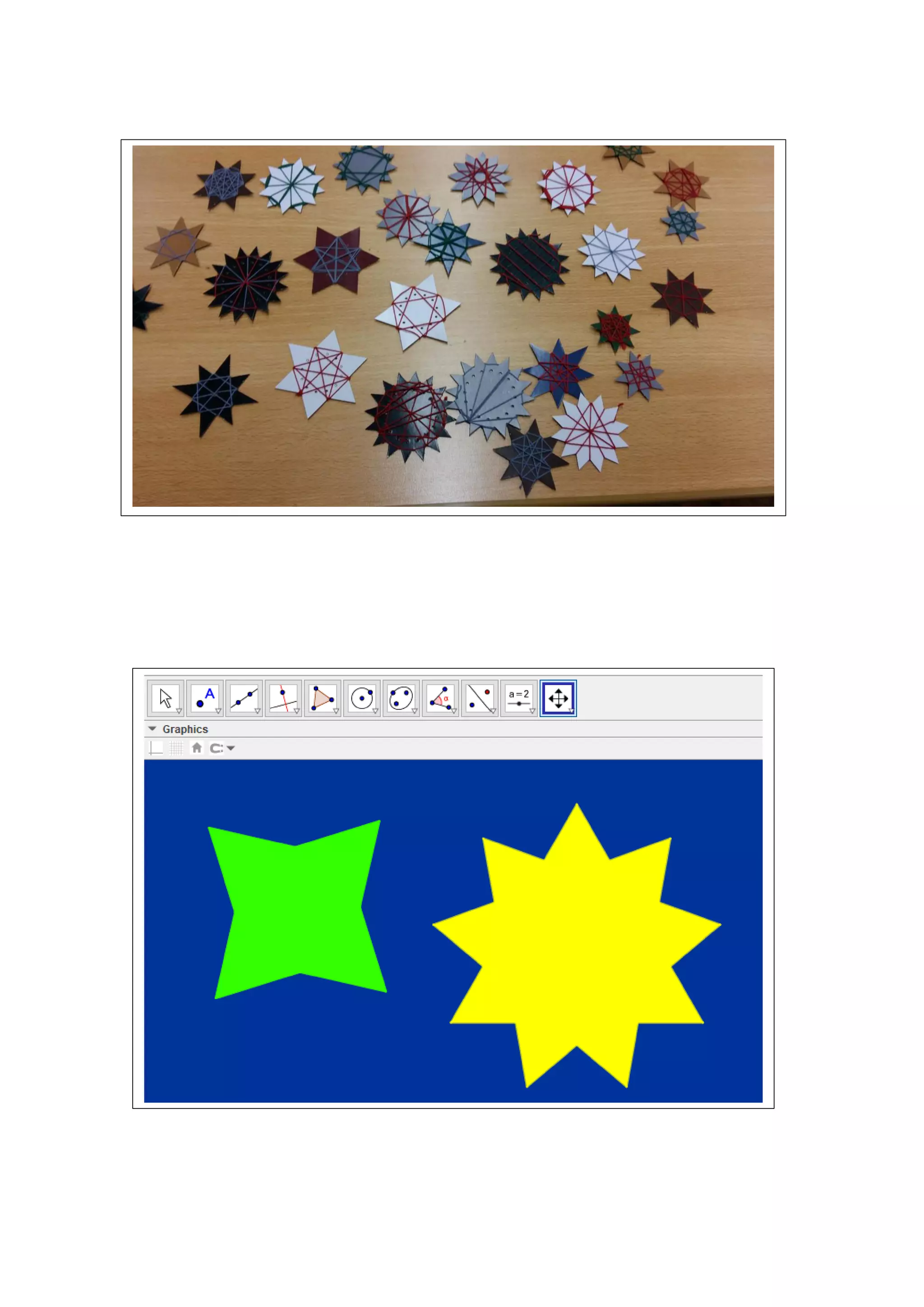 Stars worksheet and pictures