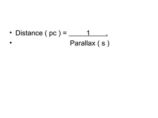 Star Distance Formula Stars | PPT