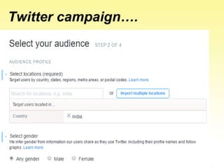 Twitter campaign….
 