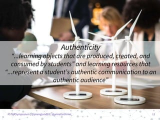 Authentic learning experiences: What, why, & how | PPTX