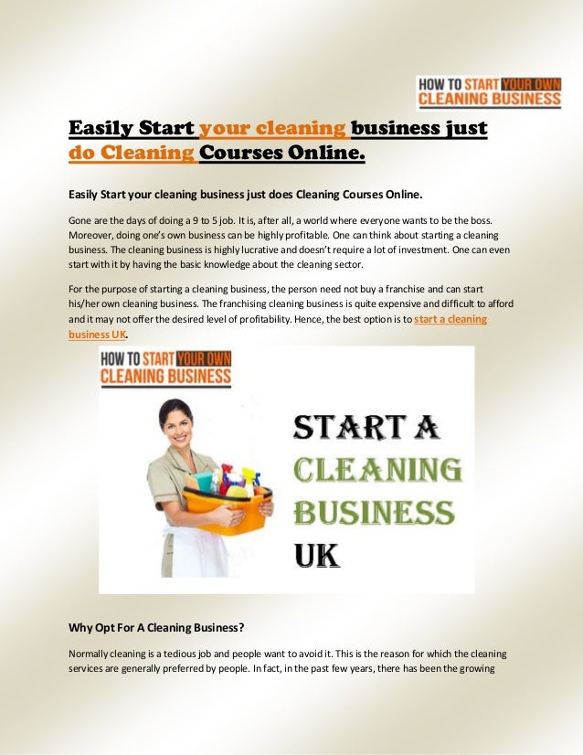 Start a-cleaning-business-uk