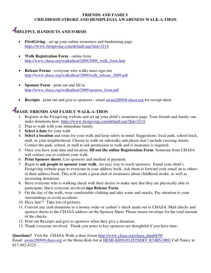 start heart walk walkathon forms