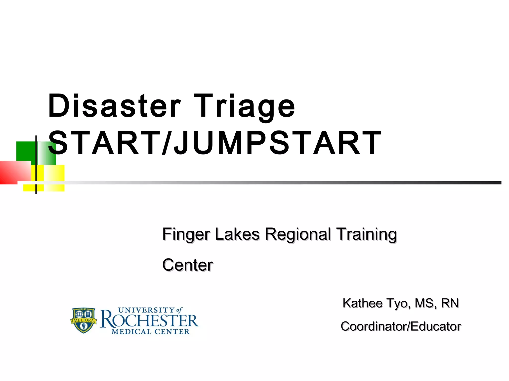 Start triage training presentation ppt