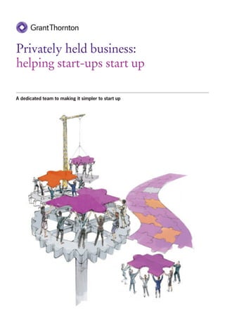 Privately held business:
helping start-ups start up

A dedicated team to making it simpler to start up
 
