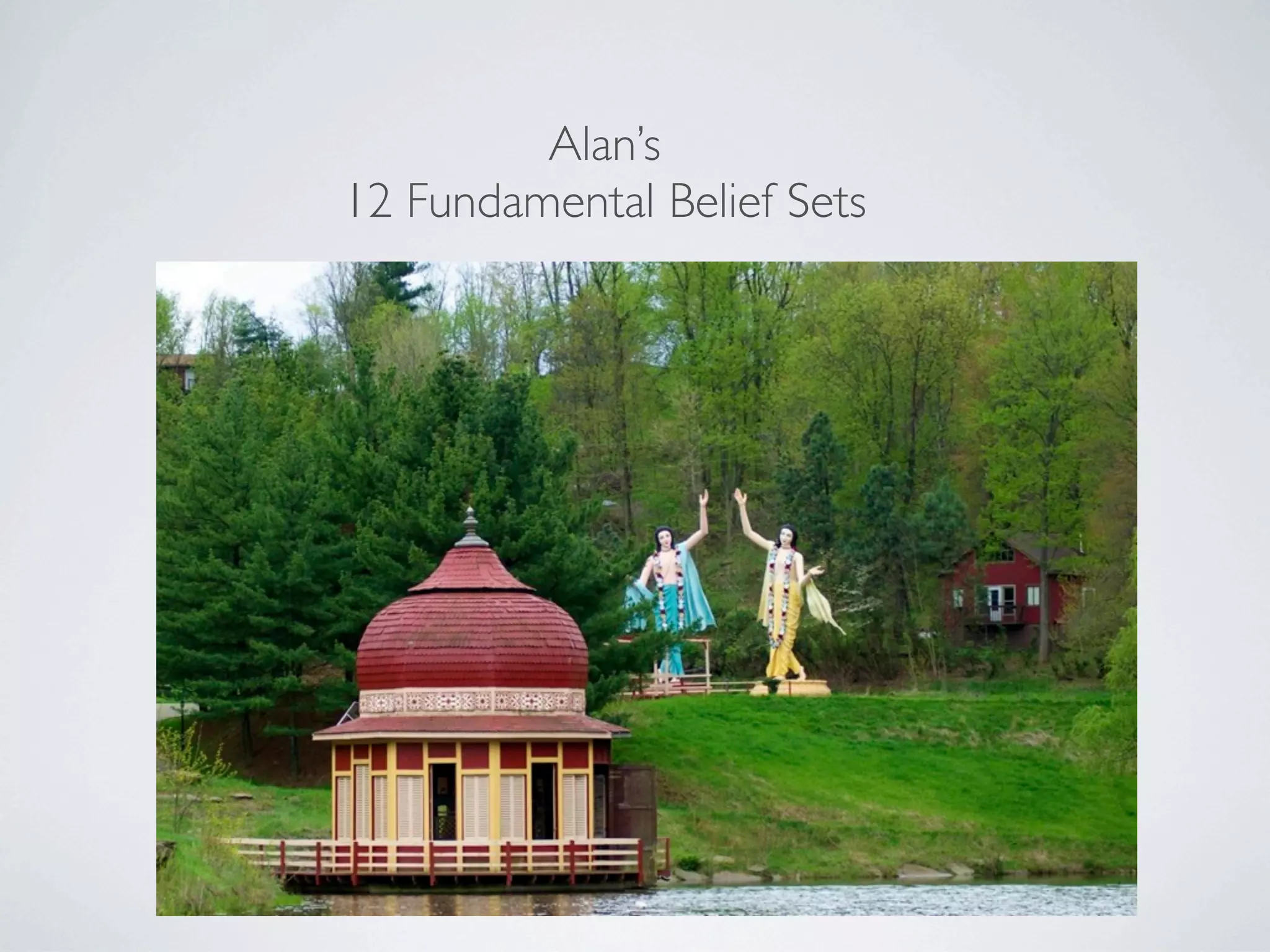 Alan’s
12 Fundamental Belief Sets
 