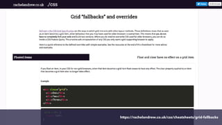 https://rachelandrew.co.uk/css/cheatsheets/grid-fallbacks
 