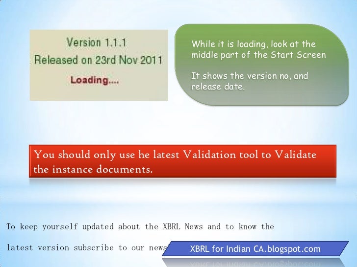 Using xbrl validation tool XBRL Flash Tutorials