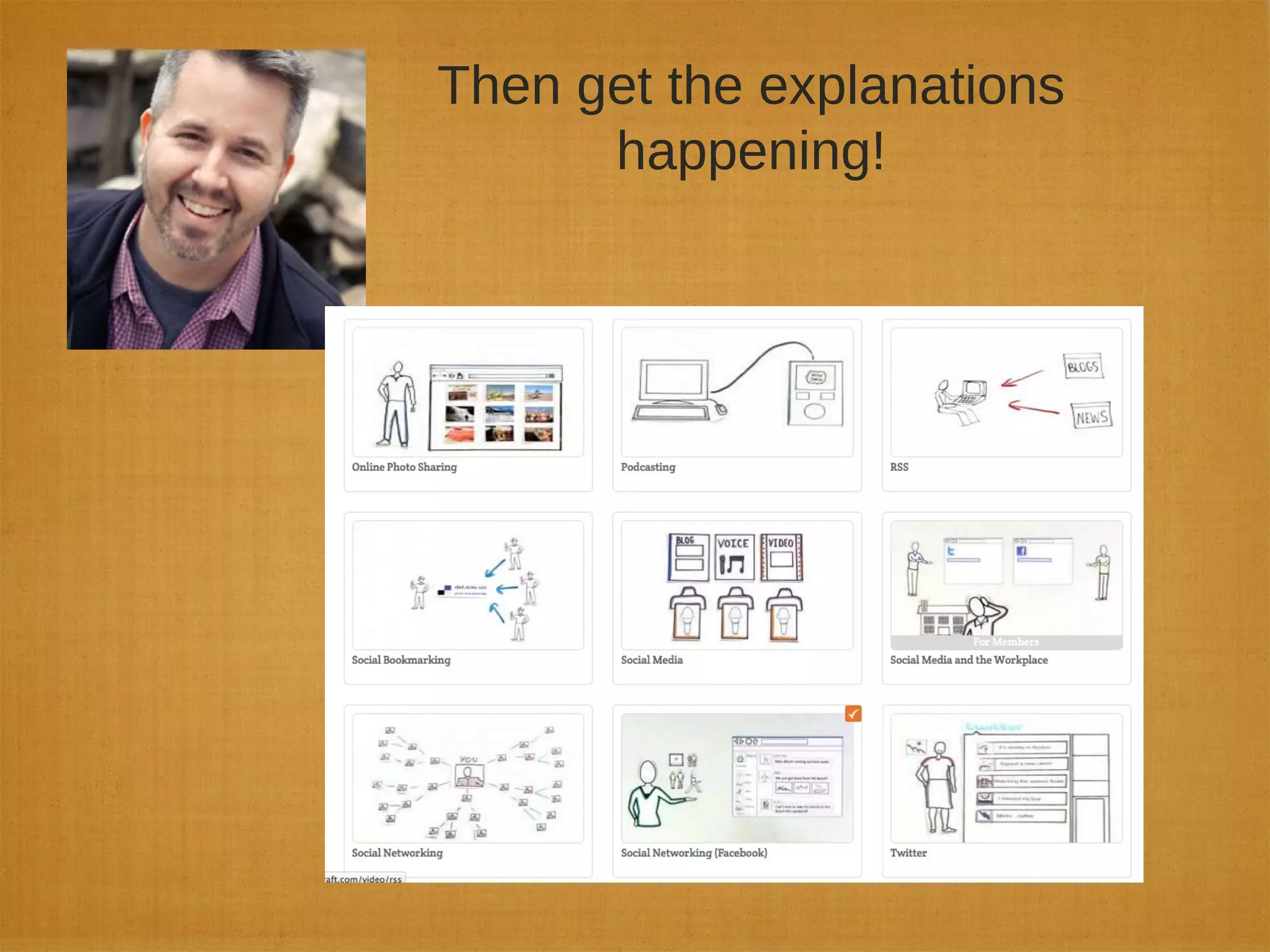 Then get the explanations
happening!
 