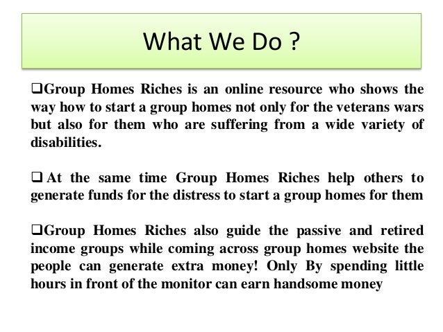 How To Start A Group Homes 61
