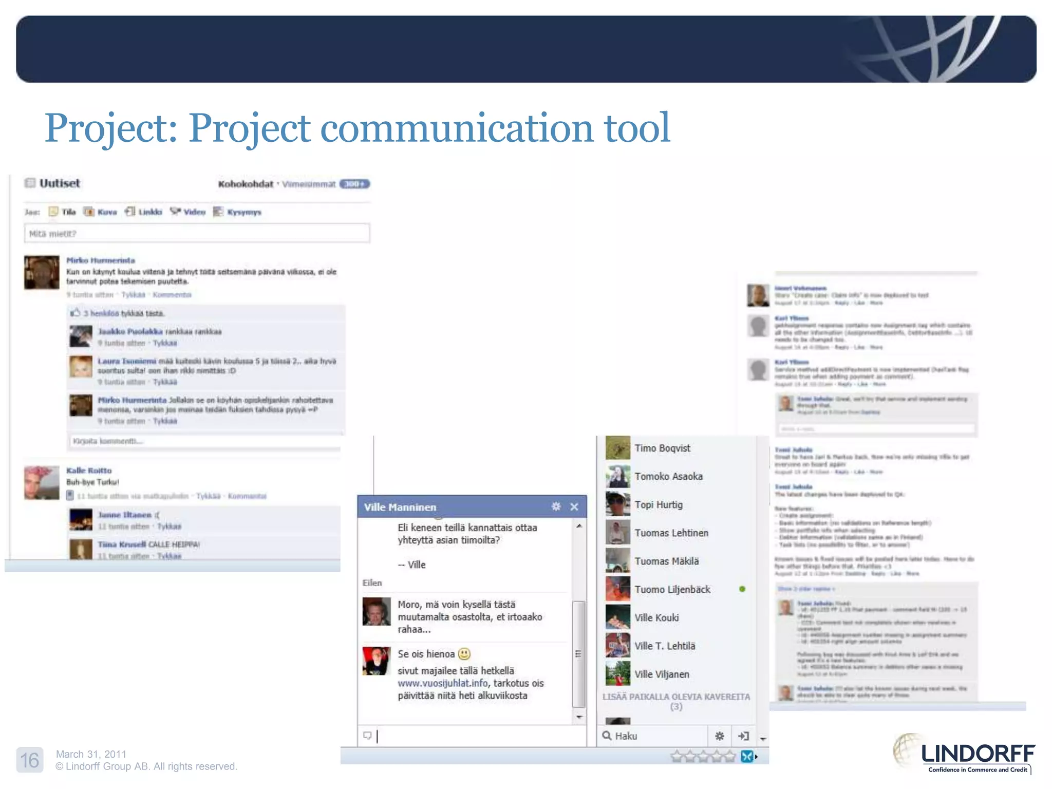 Project: Project communication tool