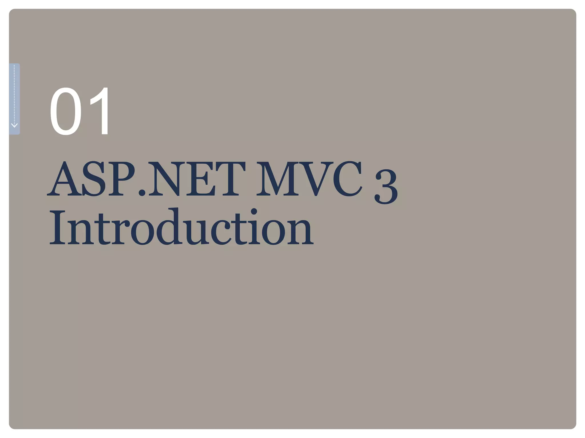 ASP.NET MVC 3Introduction01