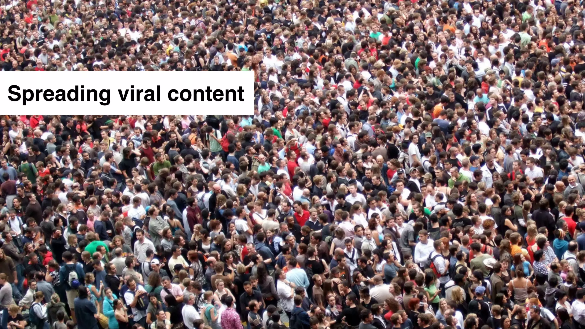 Spreading viral content
 