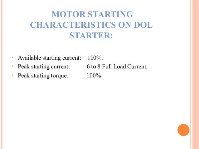 three phase induction machine starter dol starter wiring diagram starting characteristics on 