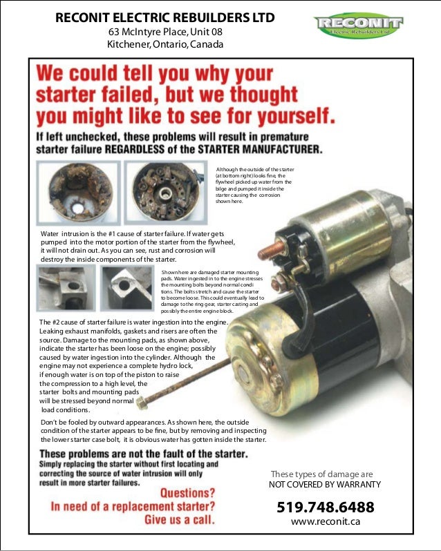 Marine Starter failure