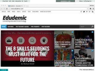 CC-BY- Prof. Michele MaffucciCC-BY-SA
Starter kit del docente hi tech Dove informarsiedudemic.com
 