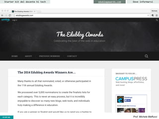 CC-BY- Prof. Michele MaffucciCC-BY-SA
Starter kit del docente hi tech Dove informarsiedublogawards.com
 