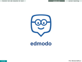 CC-BY- Prof. Michele MaffucciCC-BY-SA
Starter kit del docente hi tech social learning
edmodo
edmodo.com
 