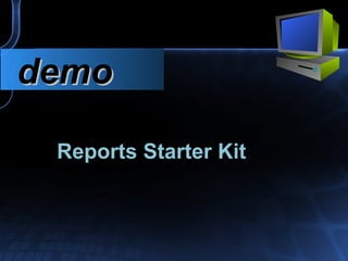 Reports Starter Kit   demo 