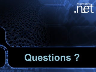 Questions ? 