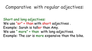 Starter lesson 1 comparative and superlative edited version | PPTX